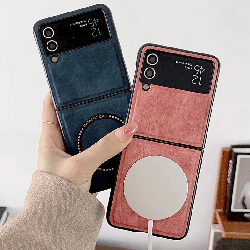 Fashion-Leather-Magnetic-Phone-Case-For-Samsung-Galaxy-Z-Flip-4-3-Z-Flip3-Flip4-5G.webp