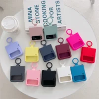 Korean-Liquid-Silicone-Solid-Color-Soft-Case-with-Ring-for-Samsung-Galaxy-Z-Flip4-3-Zflip4.webp