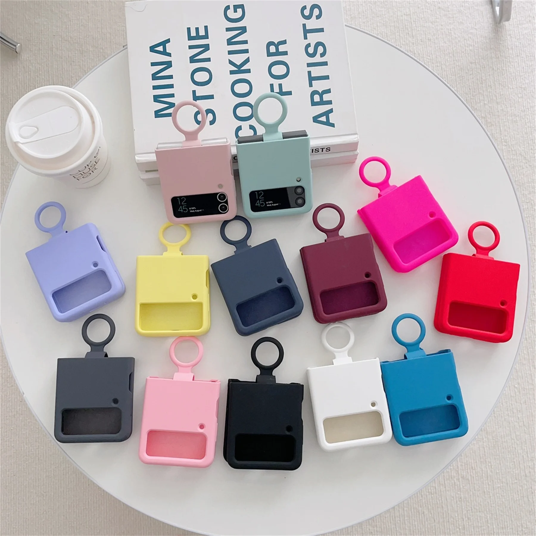 Korean-Liquid-Silicone-Solid-Color-Soft-Case-with-Ring-for-Samsung-Galaxy-Z-Flip4-3-Zflip4.webp