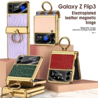 Luxury-Leather-With-Ring-Plating-Magnetic-Cover-For-Samsung-Galaxy-Z-Flip-4-3-5G-Case.webp