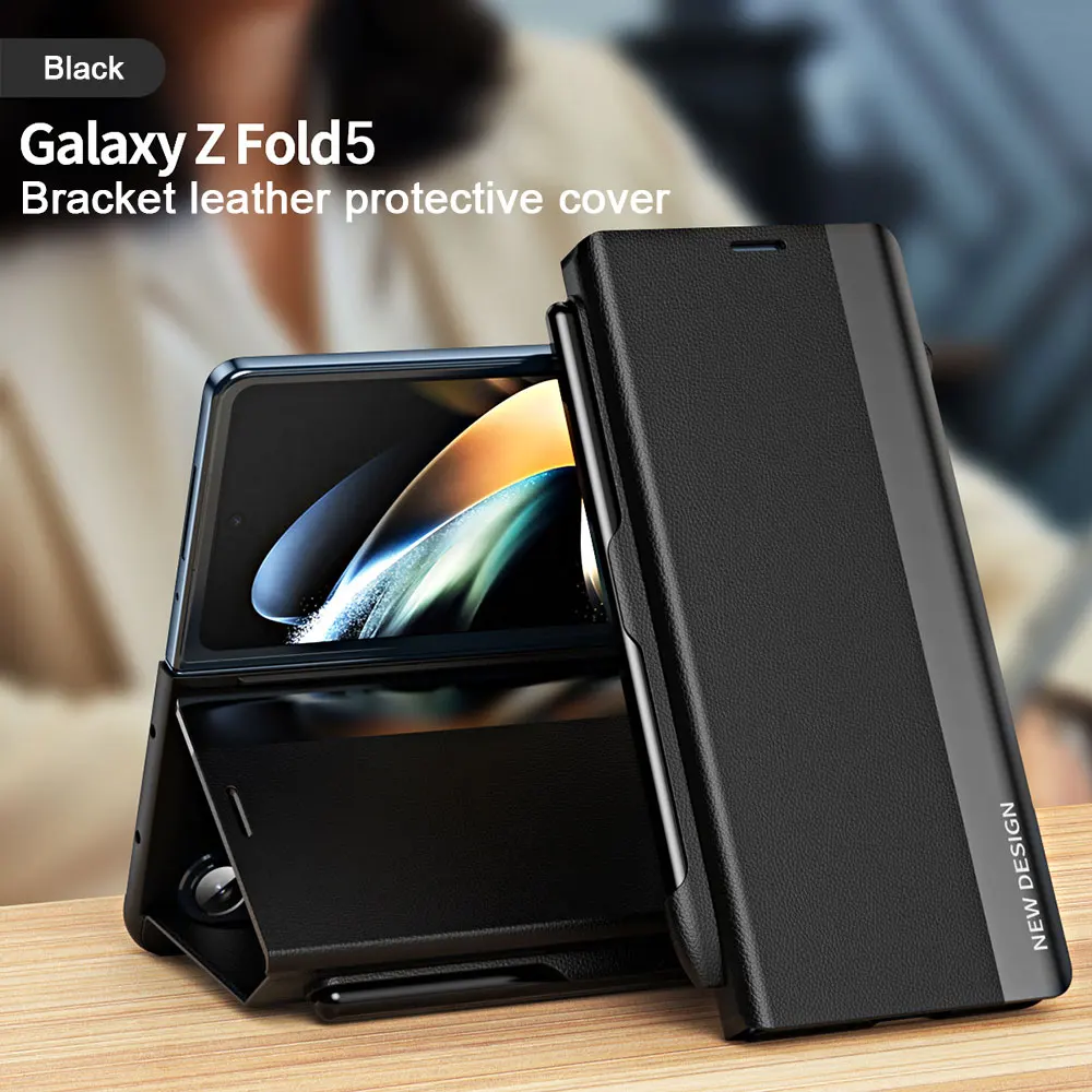 Magnetic-Suction-Business-Leather-Case-For-Samsung-Galaxy-Z-Fold-5-Invisible-Bracket-With-S-Pen.webp