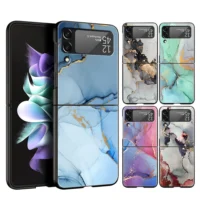 Marble-Art-painting-Luxury-Phone-Case-For-Samsung-Galaxy-Z-Flip-3-4-5-Fold-Black.webp
