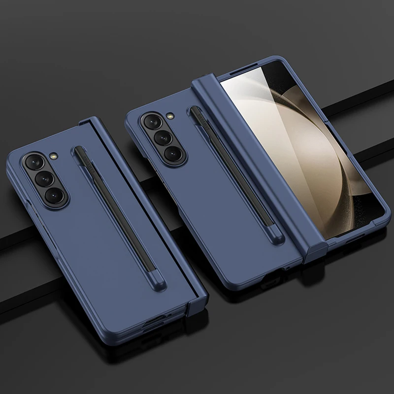 kf-S4910c87b2fb749f3a4c0b35fe41937216-With-Pen-Slot-Solid-Color-Phone-Case-For-Samsung-Galaxy-Z-Fold-5-Hinge-Protective-Anti