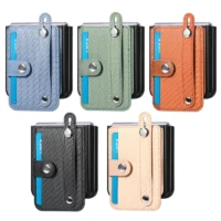 Creative Wallet Card Flip Phone Cover For Samsung Galaxy Z Flip 5 4 3 2 Full Protection Anti-Drop Wrist Strap Folding Phone Case 1