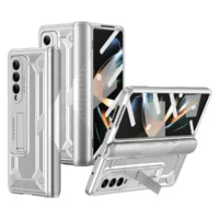 Stand Holder Full Glass Film Case for Samsung Galaxy Z Fold3 Fold4 Fold5