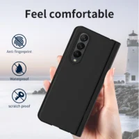 Anti-Knock Glass Protector Film Cases for Samsung Galaxy Z Fold 4 5G Fold3 Fold2 Fold4 Fold 3 2 Zfold4 S Pen Holder Case Cover 1